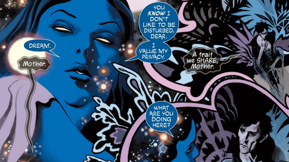 Dream talking with his mother, Night, in The Sandman: Overture