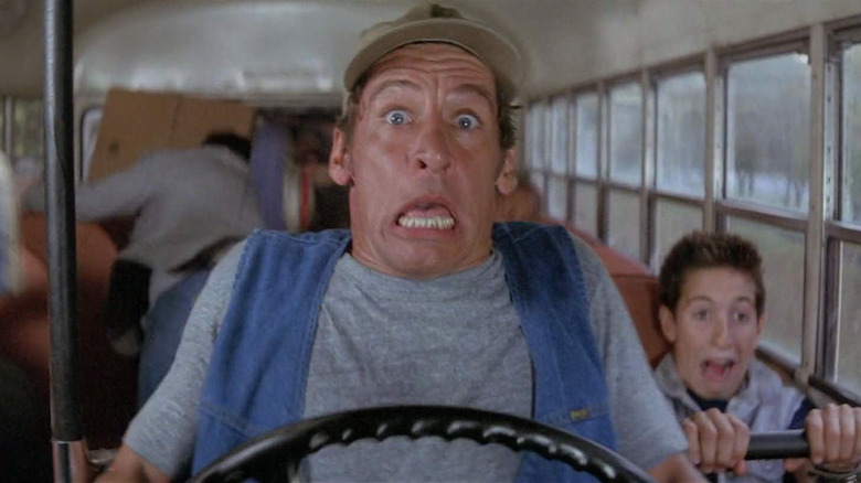 Ernest P. Worrell driving bus scared