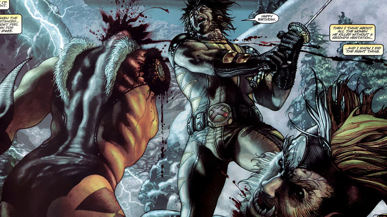 Wolverine kills Sabretooth