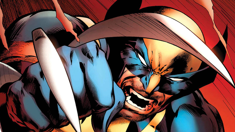 Wolverine with his claws out