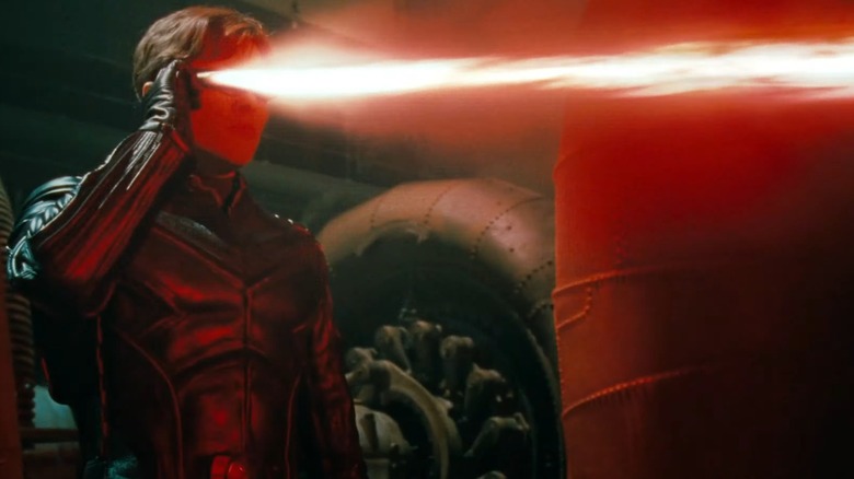 Cyclops shooting red laser from eyes