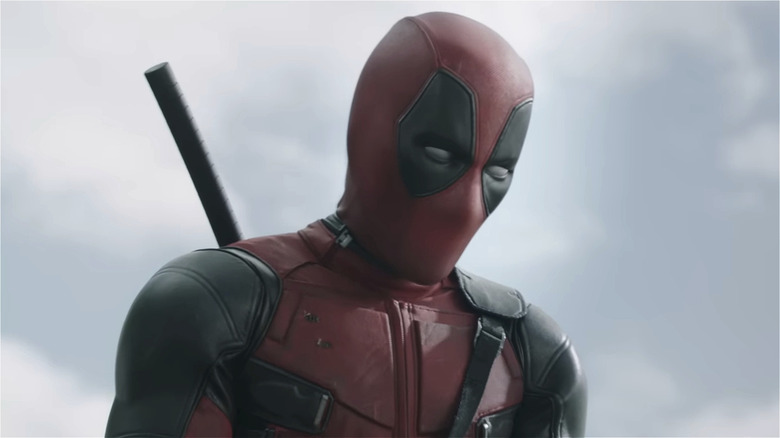 Deadpool looking down