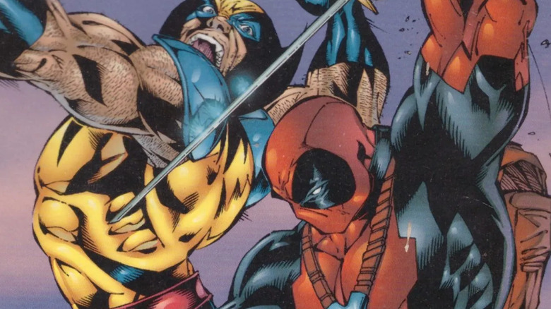 Wolverine fights Deadpool