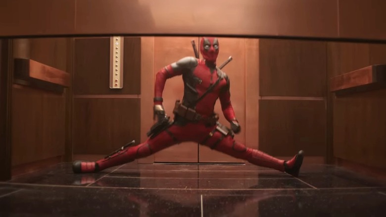 Deadpool doing the splits