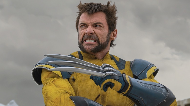 Wolverine claws out looking angry