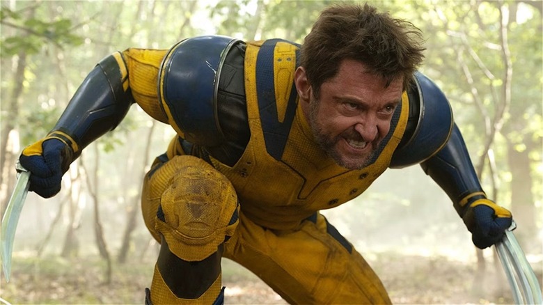 Wolverine angrily crouching 