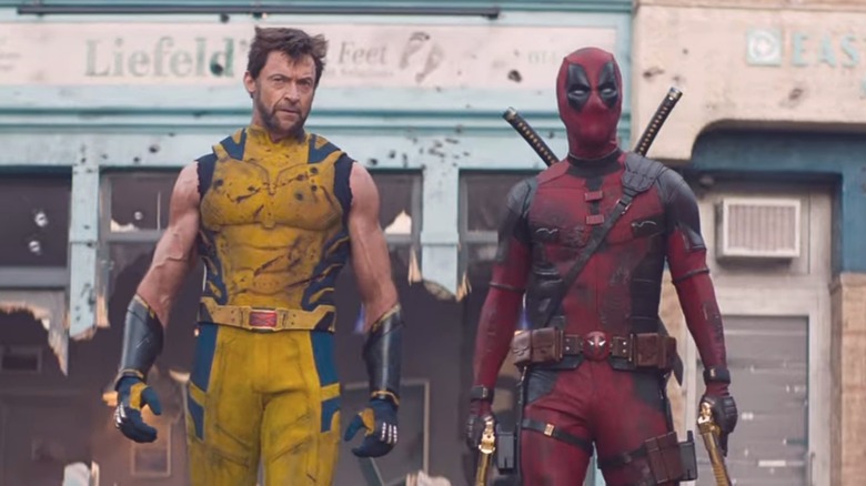 Deadpool and Wolverine walking