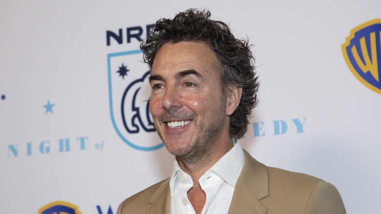 Shawn Levy grinning at a Warner Bros event