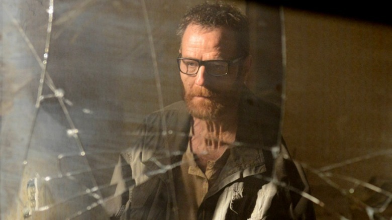 Walter White in a broken mirror