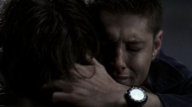 Dean crying hugging dead Sam