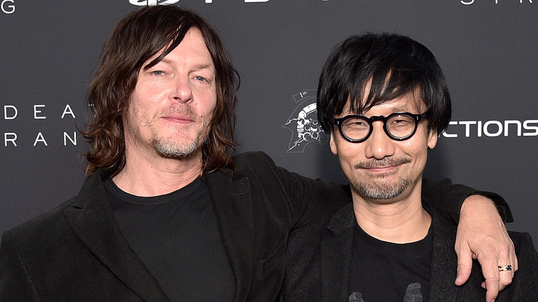 Hideo Kojima and Norman Reedus at event