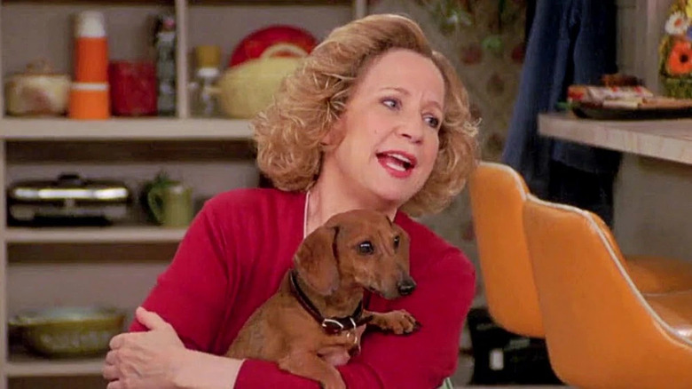 Kitty Forman with dog