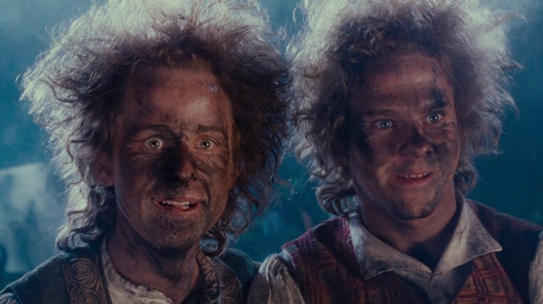 Merry and Pippin with burnt faces