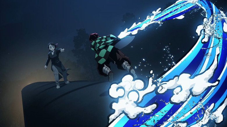 Enmu and Tanjiro in Demon Slayer: Mugen Train