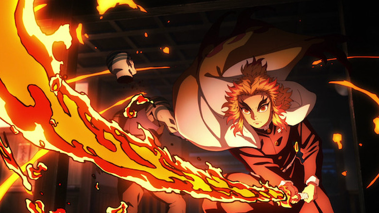 Flame Hashira Rengoku in Demon Slayer: Mugen Train Arc