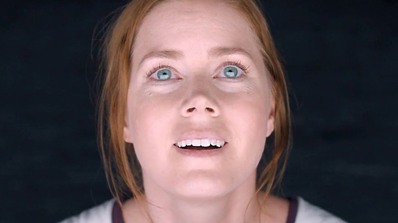 Amy Adams in awe at an otherworldly sight