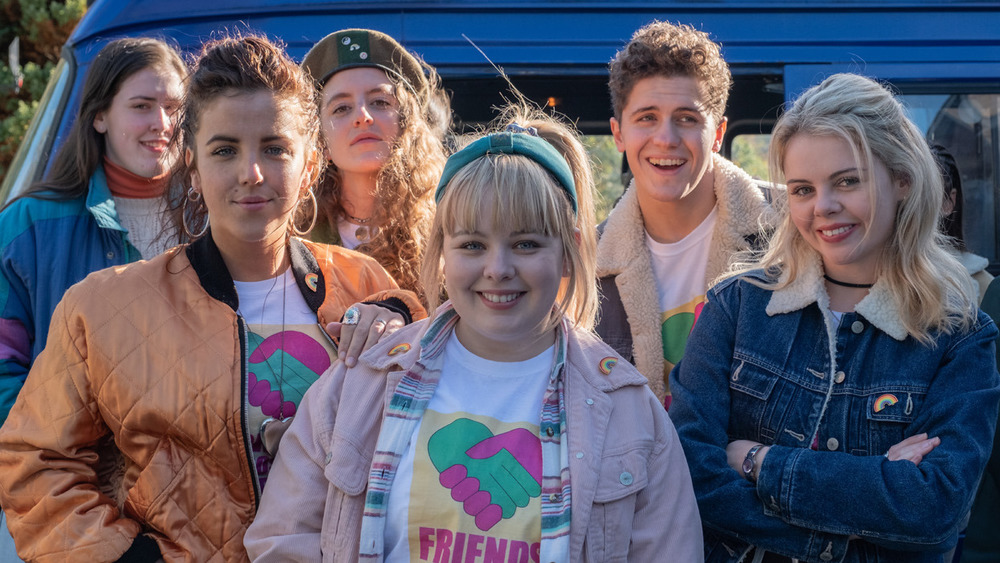 Derry Girls cast smiling