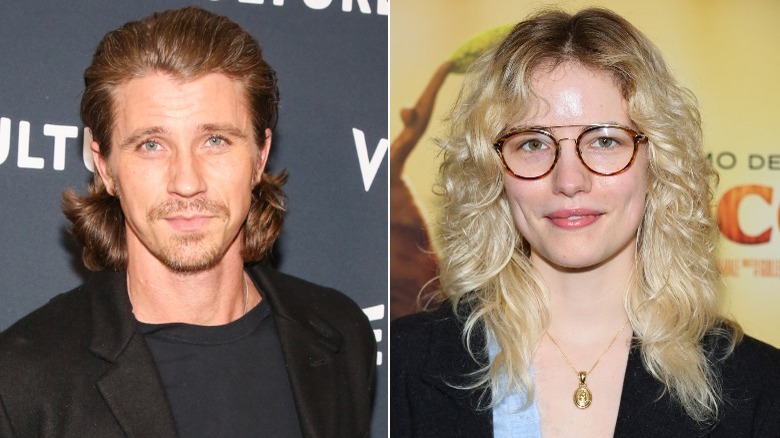 Garret Hedlund and Willa Fitzgerald split image