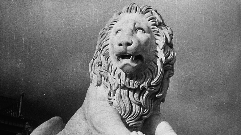 Lion statue