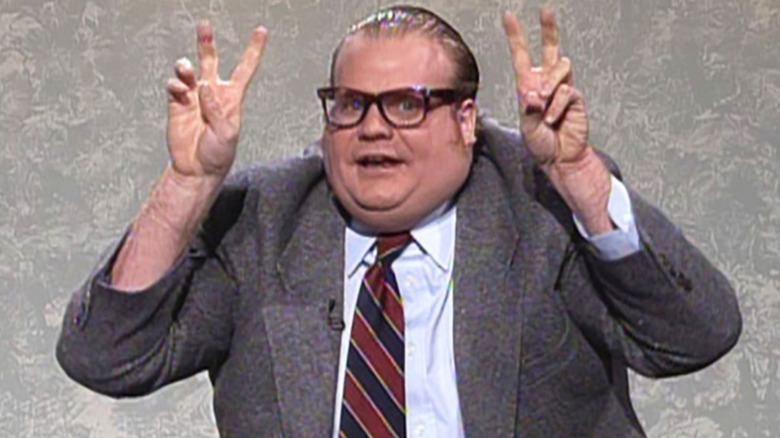 Matt Foley makes finger-quotes in the air