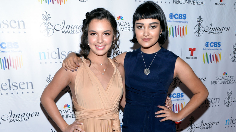 Isabella Gomez and Ariela Barer posing