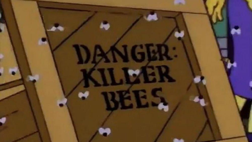 Killer bees from The Simpsons "Marge in Chains" (1993)