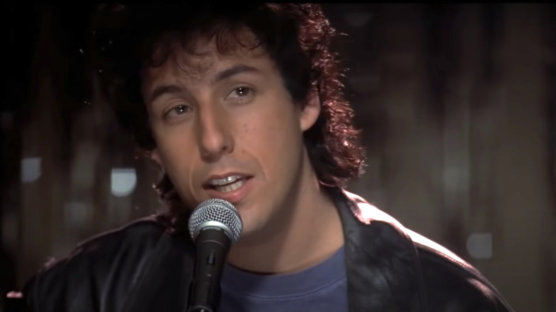 Adam Sandler singing to Drew Barrymore