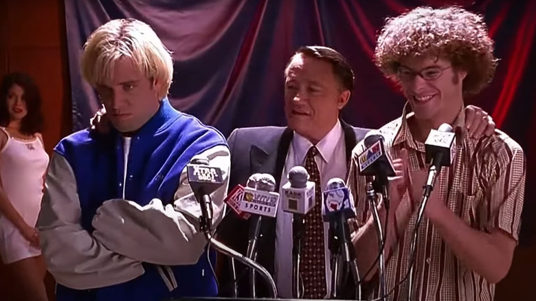 Doug Remer, Baxter Cain, and Joe Cooper at a press conference