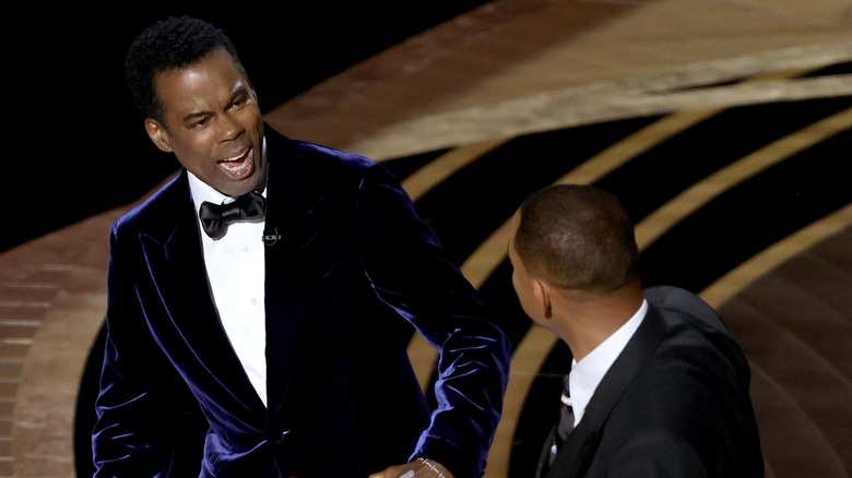 Will Smith slapping Chris Rock