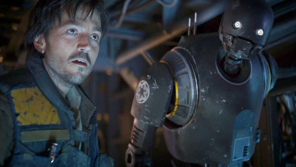 Diego Luna and Alan Tudyk's beloved K-2SO droid in Rogue One: A Star Wars Story