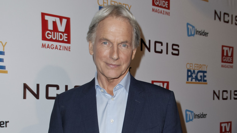 Mark Harmon smiling at event