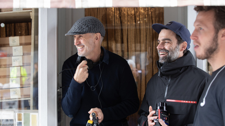 Craig Gillespie on the set of "Cruella"