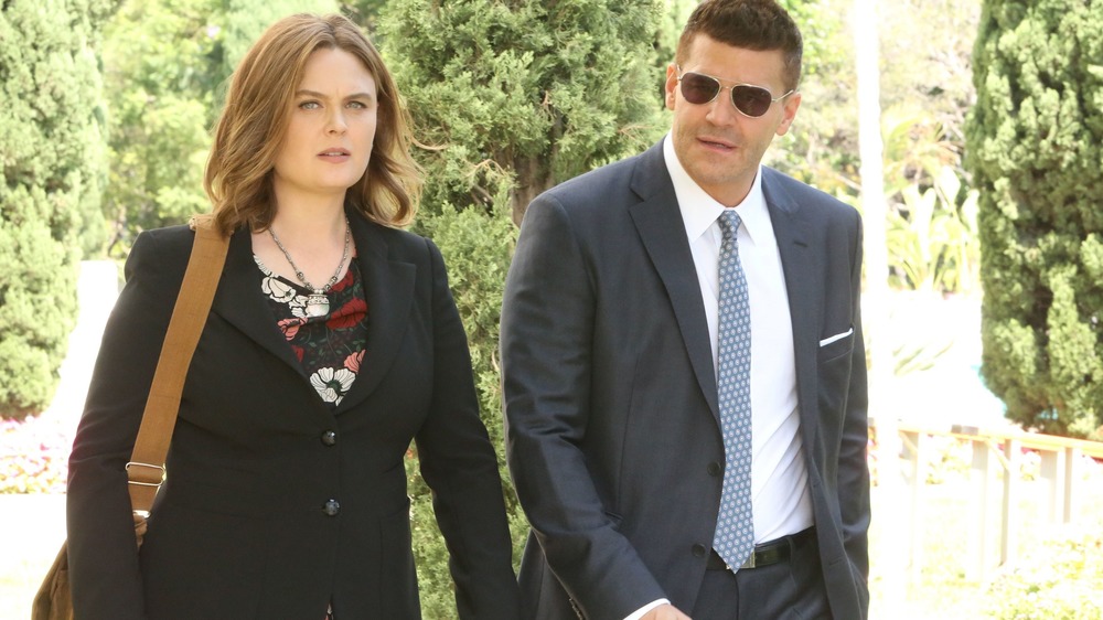 Temperance "Bones" Brennan and Seely Booth on Bones