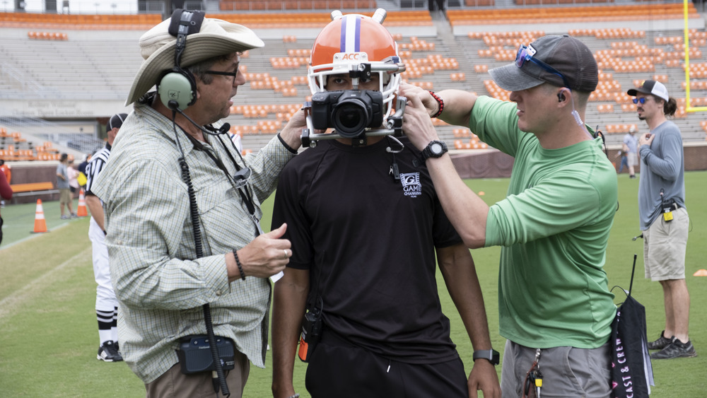 Cinematographer Shane Hurlbut behind the scenes of SAFETY, exclusively on Disney+