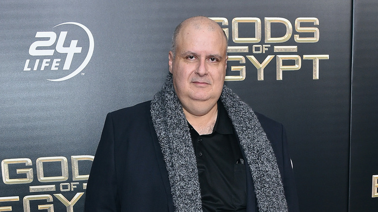 Alex Proyas on the red carpet