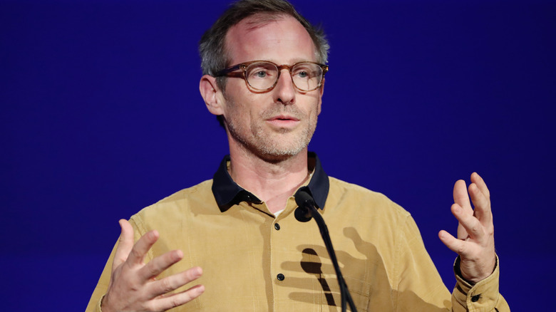 Spike Jonze giving a speech