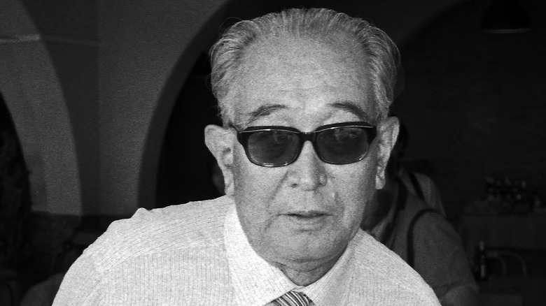 Akira Kurosawa wearing sunglasses