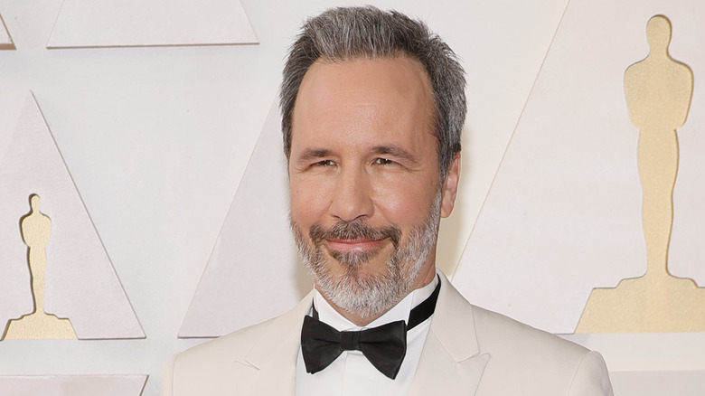 Denis Villeneuve in white tuxedo