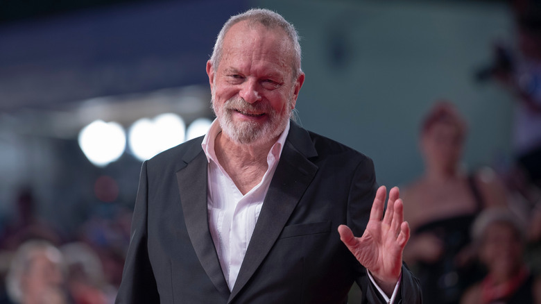 Terry Gilliam waving