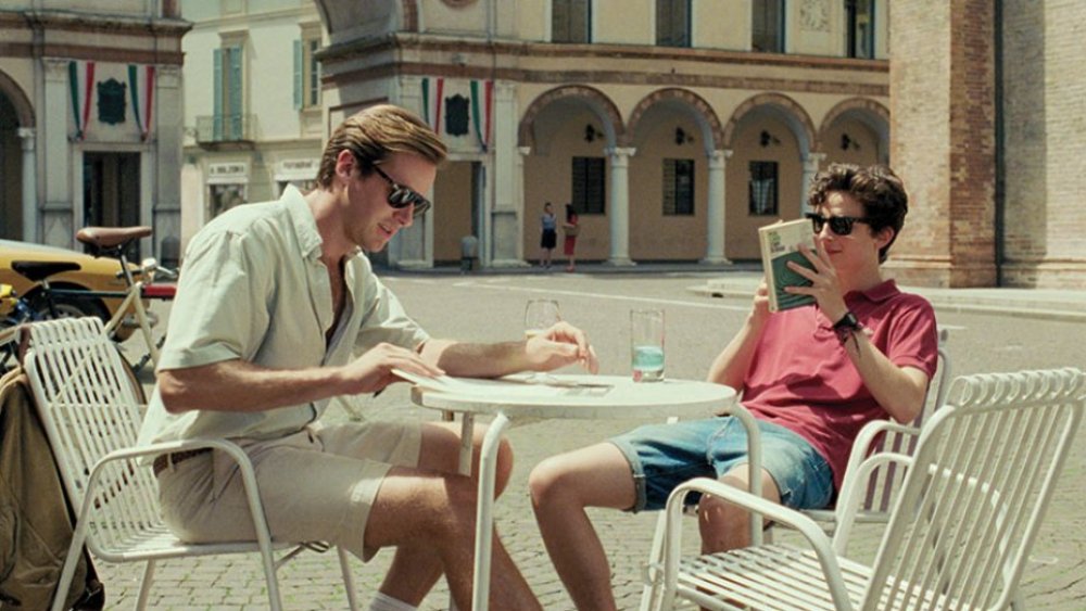 Armie Hammer and Timothee Chalamet in Call Me By Your Name