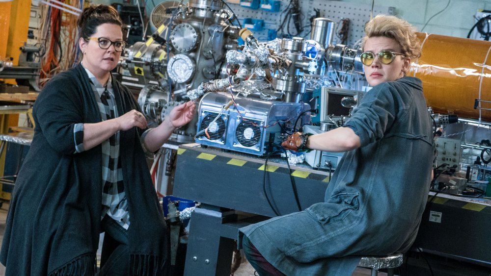 Melissa McCarthy and Kate McKinnon in Ghostbusters