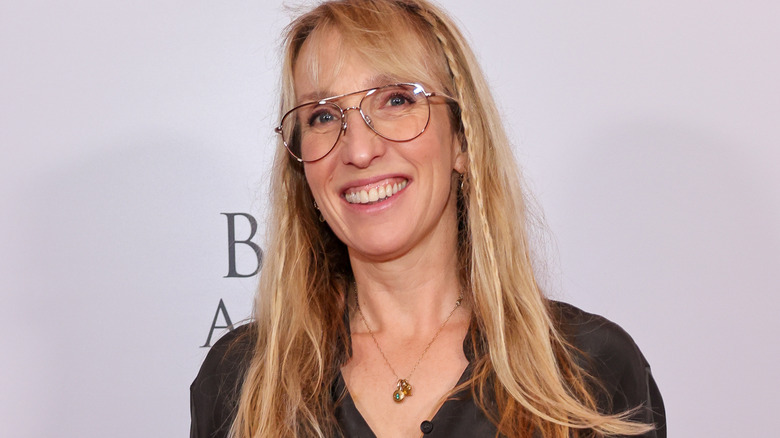 Sam Taylor-Johnson smiles