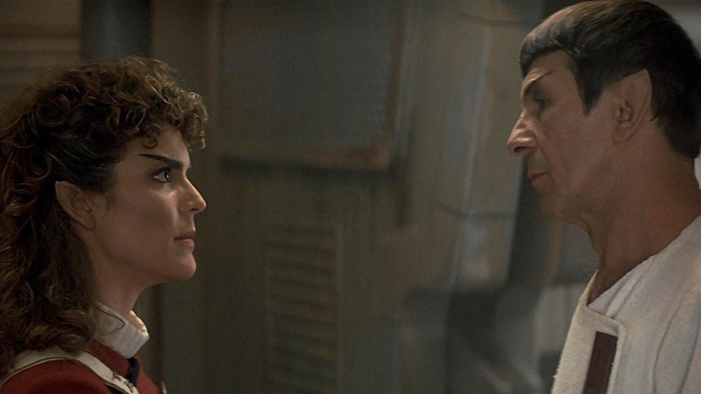 Saavik and Spock talk