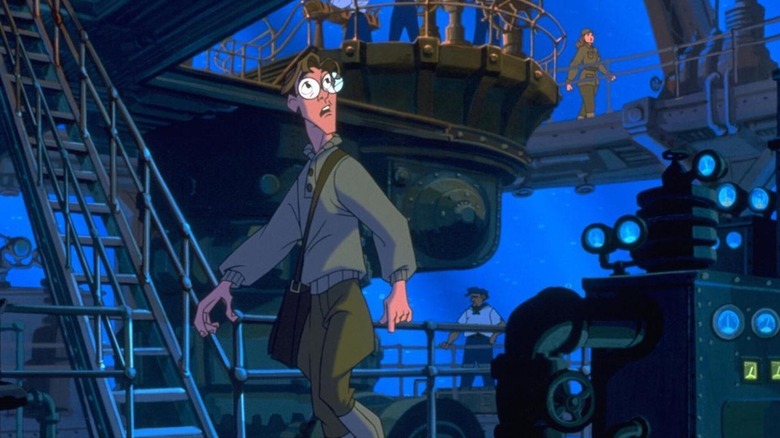 Milo Thatch observes gigantic ship