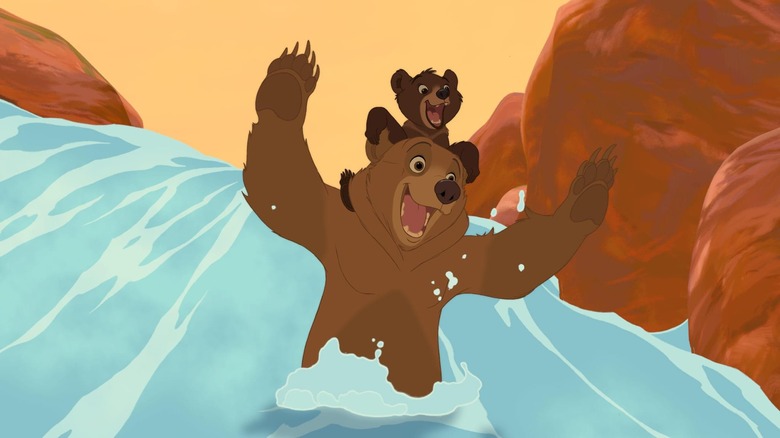 Brother Bear, bear cub, water