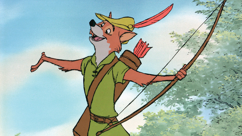 Robin Hood stands triumphant