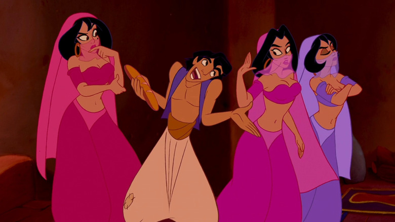 Aladdin singing to women 