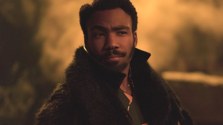 Lando Calrissian raising an eyebrow