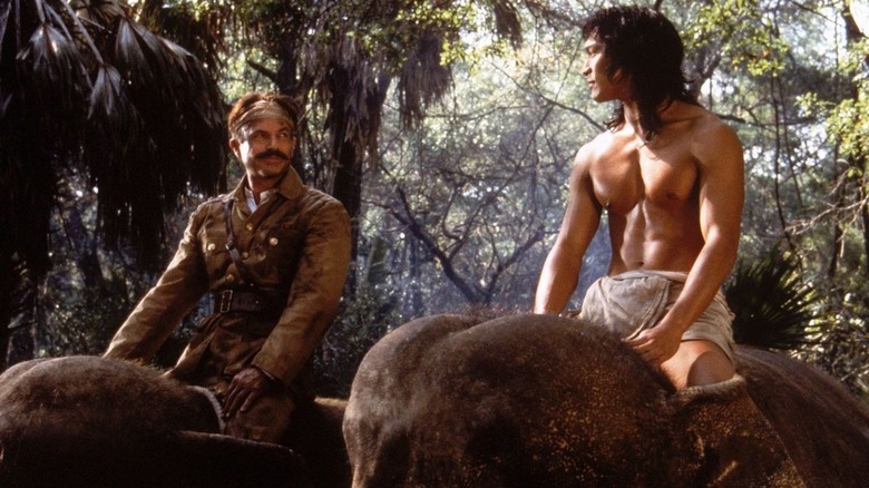 Mowgli and Geoffrey in jungle