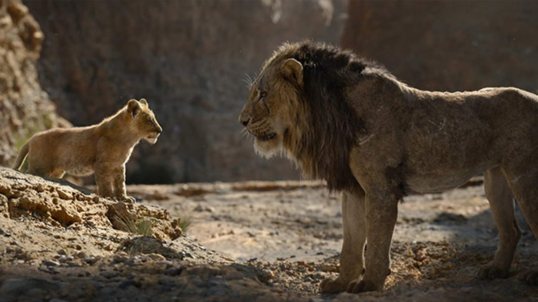 Live-action Simba and Scar